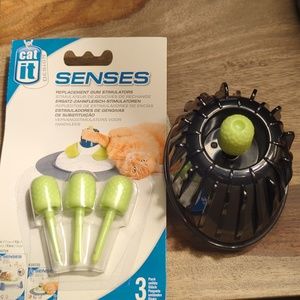 Catit senses gum stimulators & ripple massager. Set of 3 in 3 pack